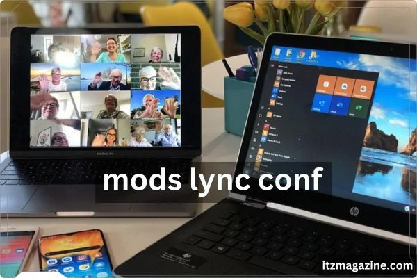 Visual representation of the mods lync conf 2020, showcasing the event branding and theme.