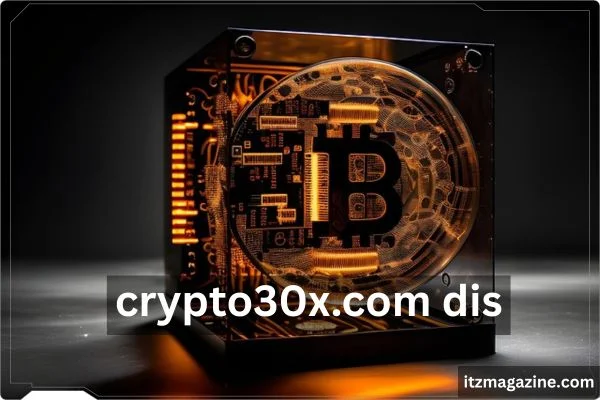 Logo of crypto30x.com dis with the text "dis" prominently displayed, representing a cryptocurrency platform.