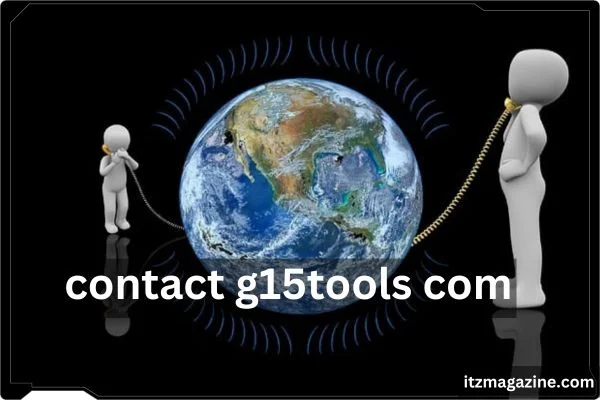 Contact information for G15 Tools displayed as "contact g15tools com" for inquiries and support.