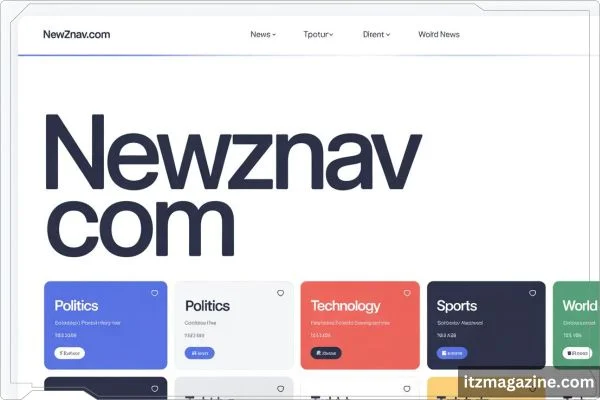 Newznav.com logo representing a free website builder, showcasing a sleek and user-friendly design.